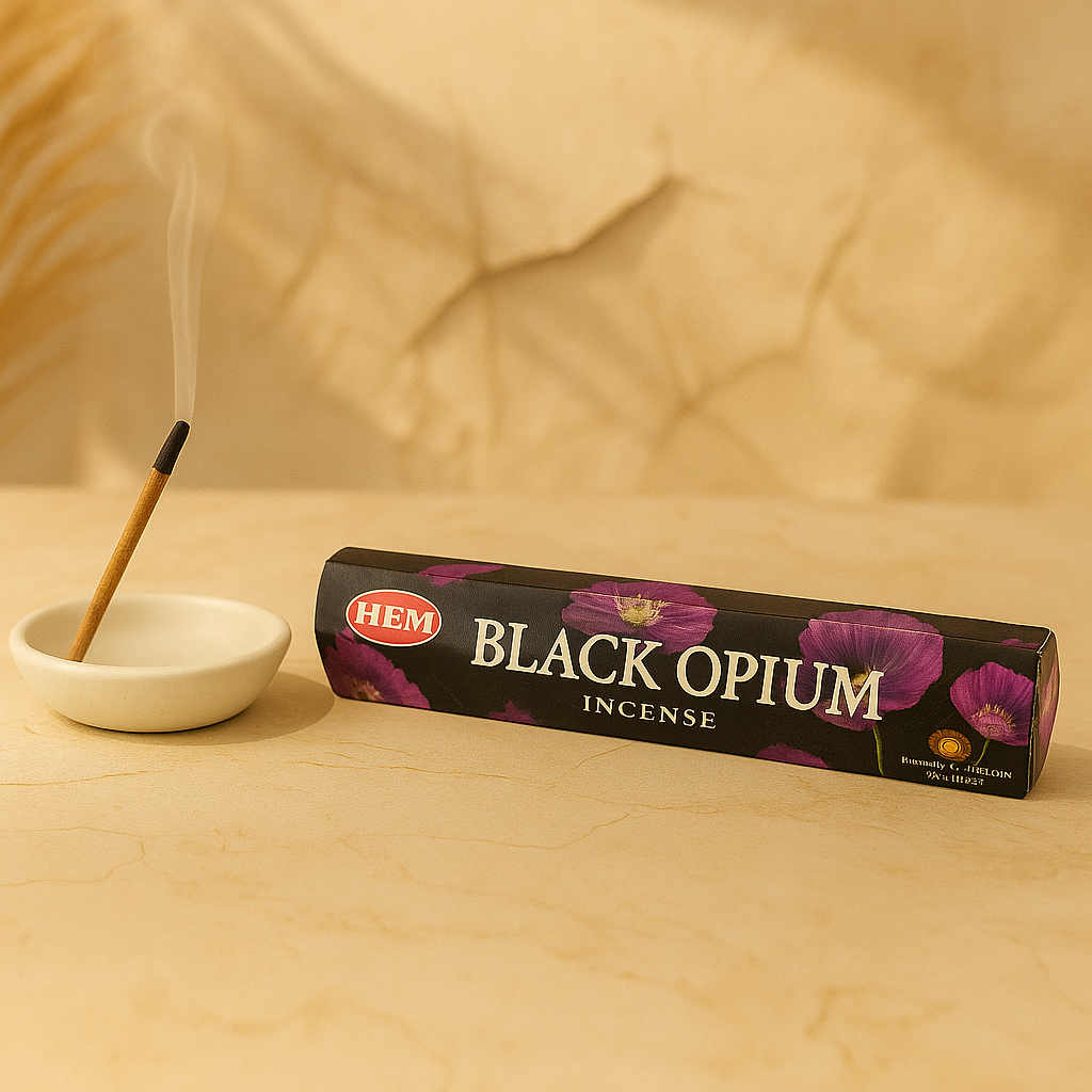 Encens Black Opium HEM - Bâtons d'encens mystique pour détente profonde
