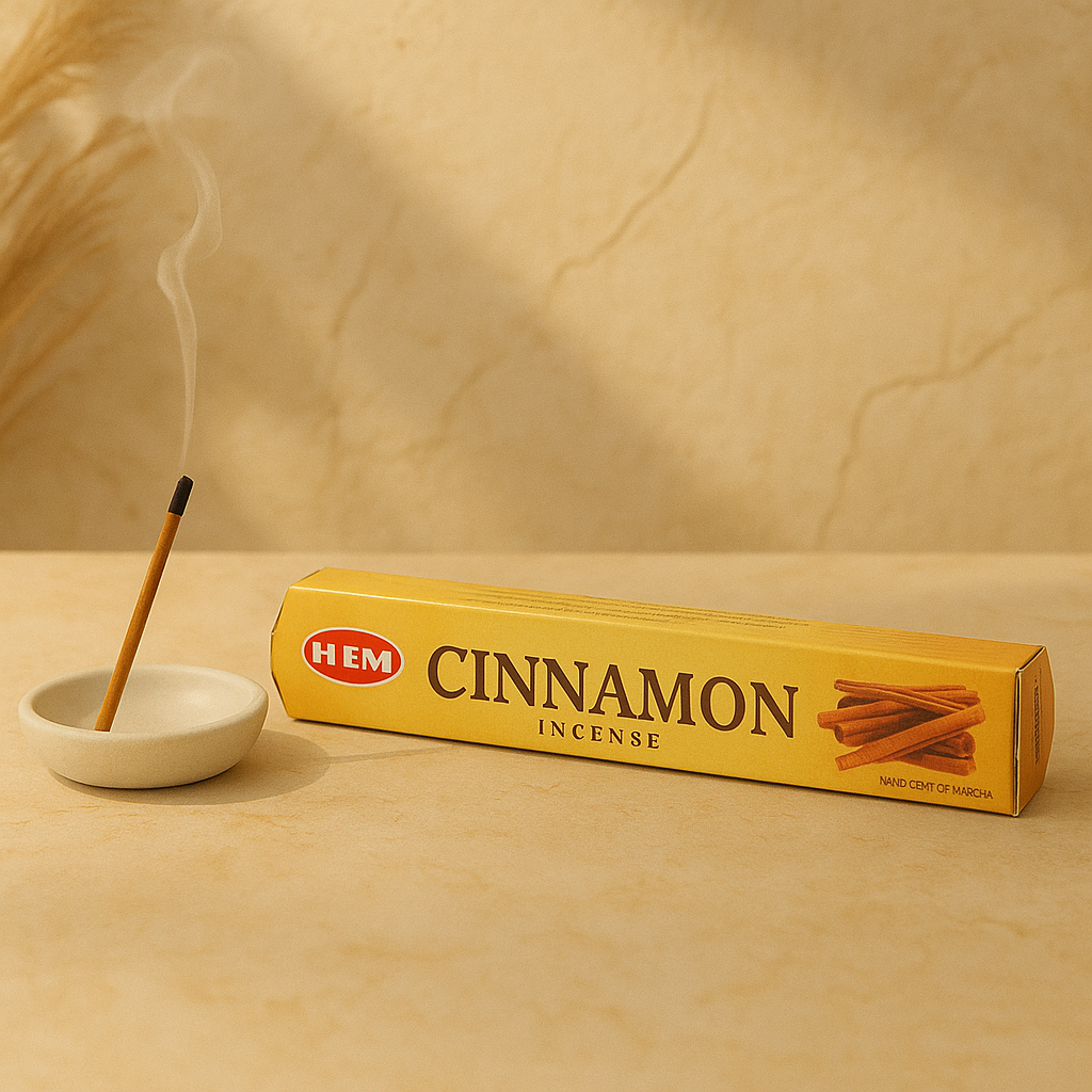 Encens Cannelle HEM - Bâtons d'encens épicé pour ambiance chaleureuse

