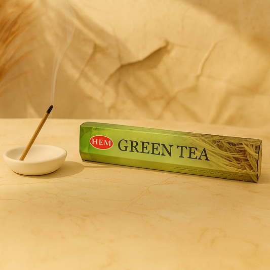 Encens Thé Vert HEM - Bâtons d'encens frais pour purifier la maison
