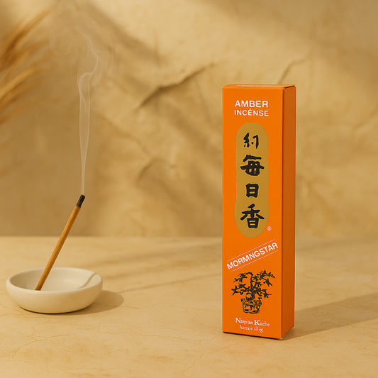 Encens Ambre Morning Star Nippon Kodo - Low smoke pour réflexion et sagesse
