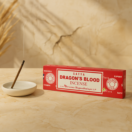 Encens Dragon's Blood Satya - Bâtons d'encens protection et force intérieure
